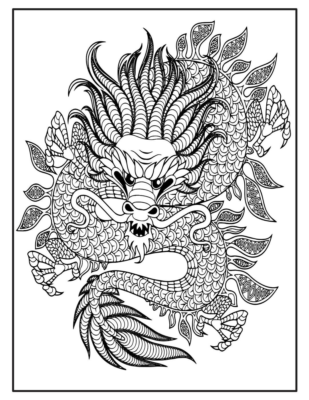 Dragon Coloring Pages Free Printable 184