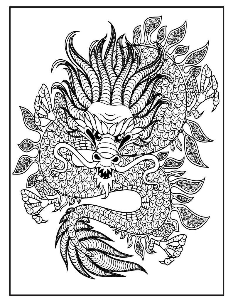 Dragon Coloring Pages Free Printable 186