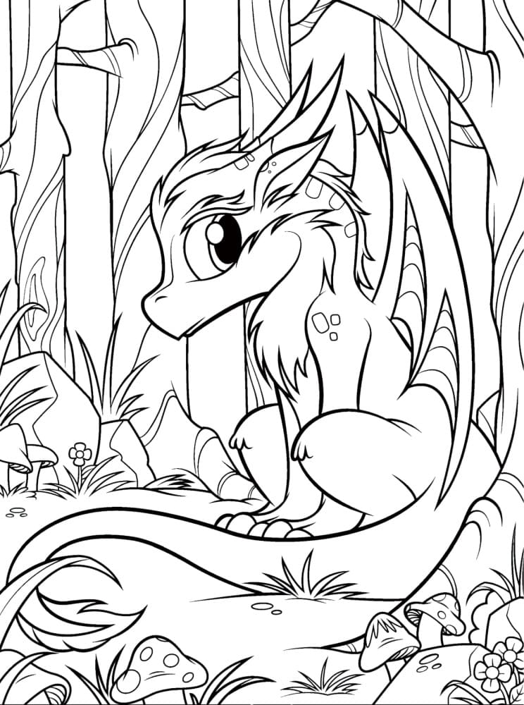 Dragon Coloring Pages Free Printable 22