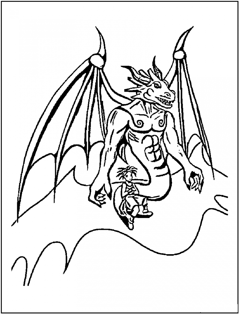 Dragon Coloring Pages Free Printable 32