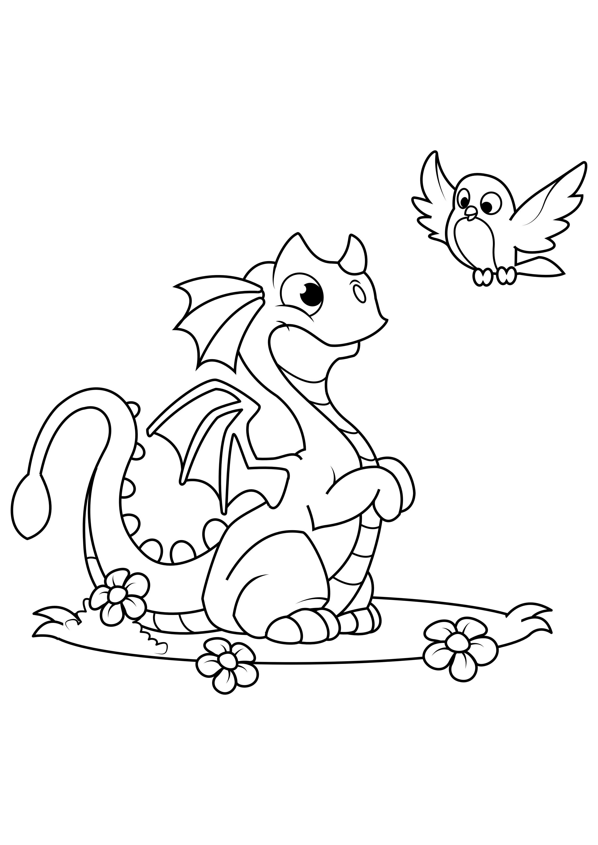 Dragon Coloring Pages Free Printable 60