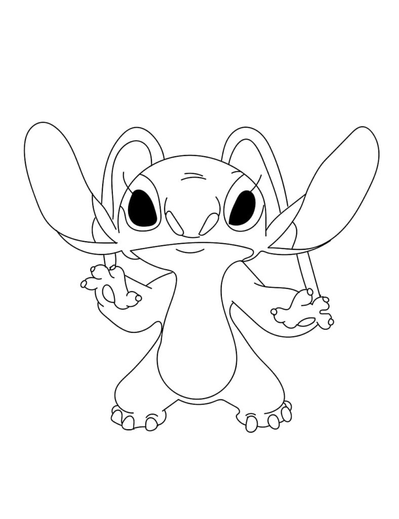 Lilo and Stitch Coloring Pages Free Printable 1