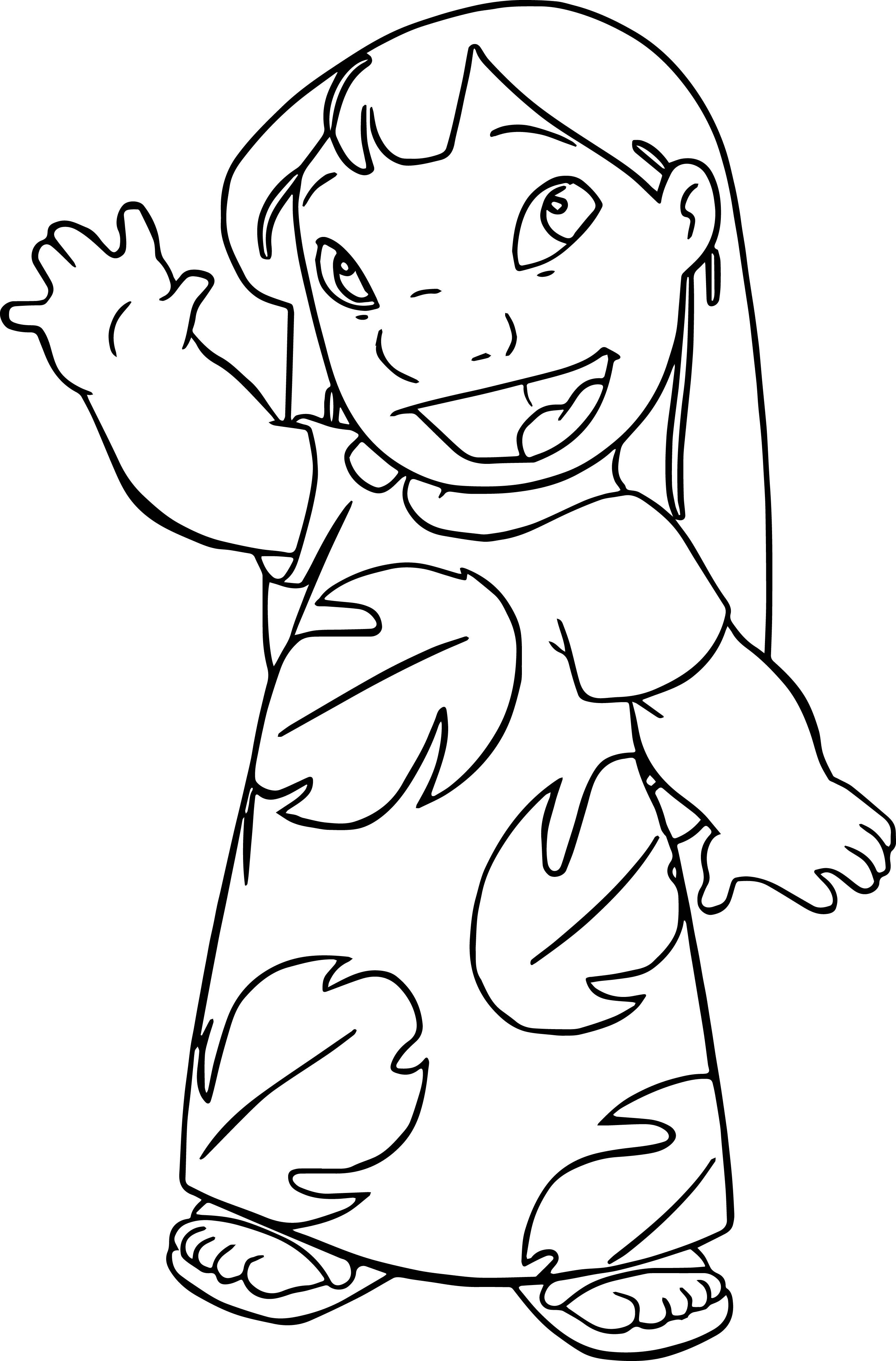 Lilo and Stitch Coloring Pages Free Printable 11