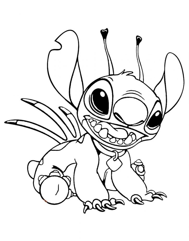 Lilo and Stitch Coloring Pages Free Printable 2