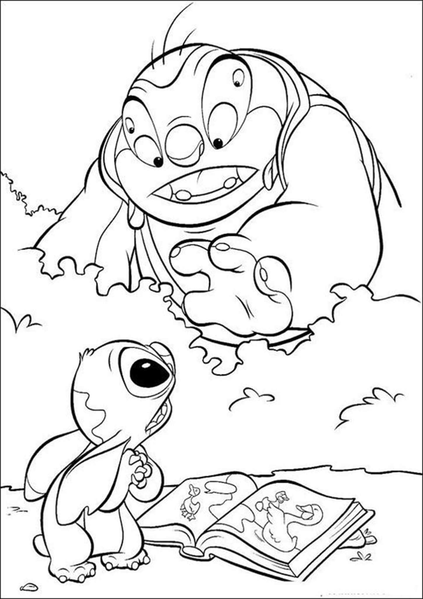 Lilo and Stitch Coloring Pages Free Printable 26