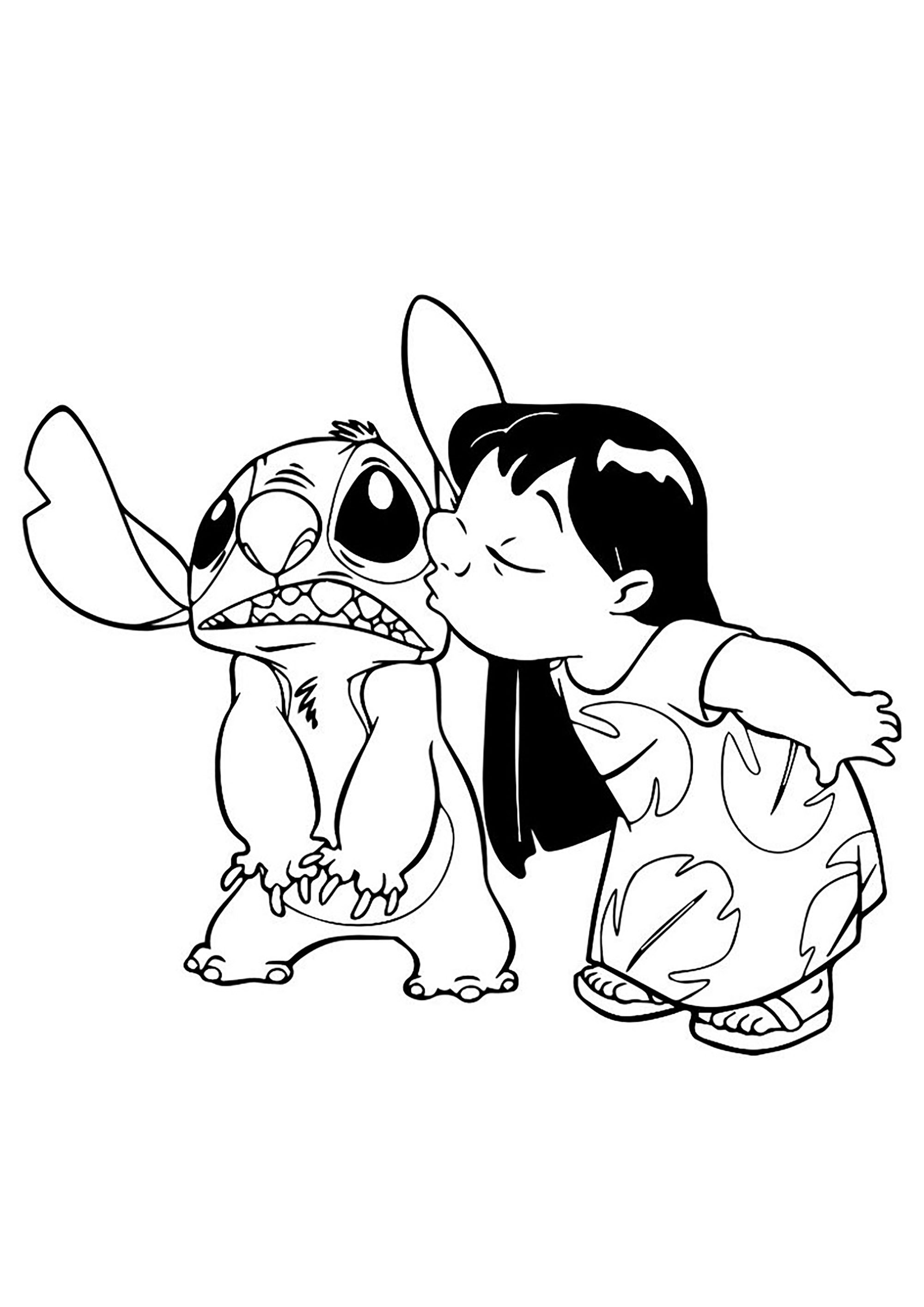 Lilo and Stitch Coloring Pages Free Printable 29