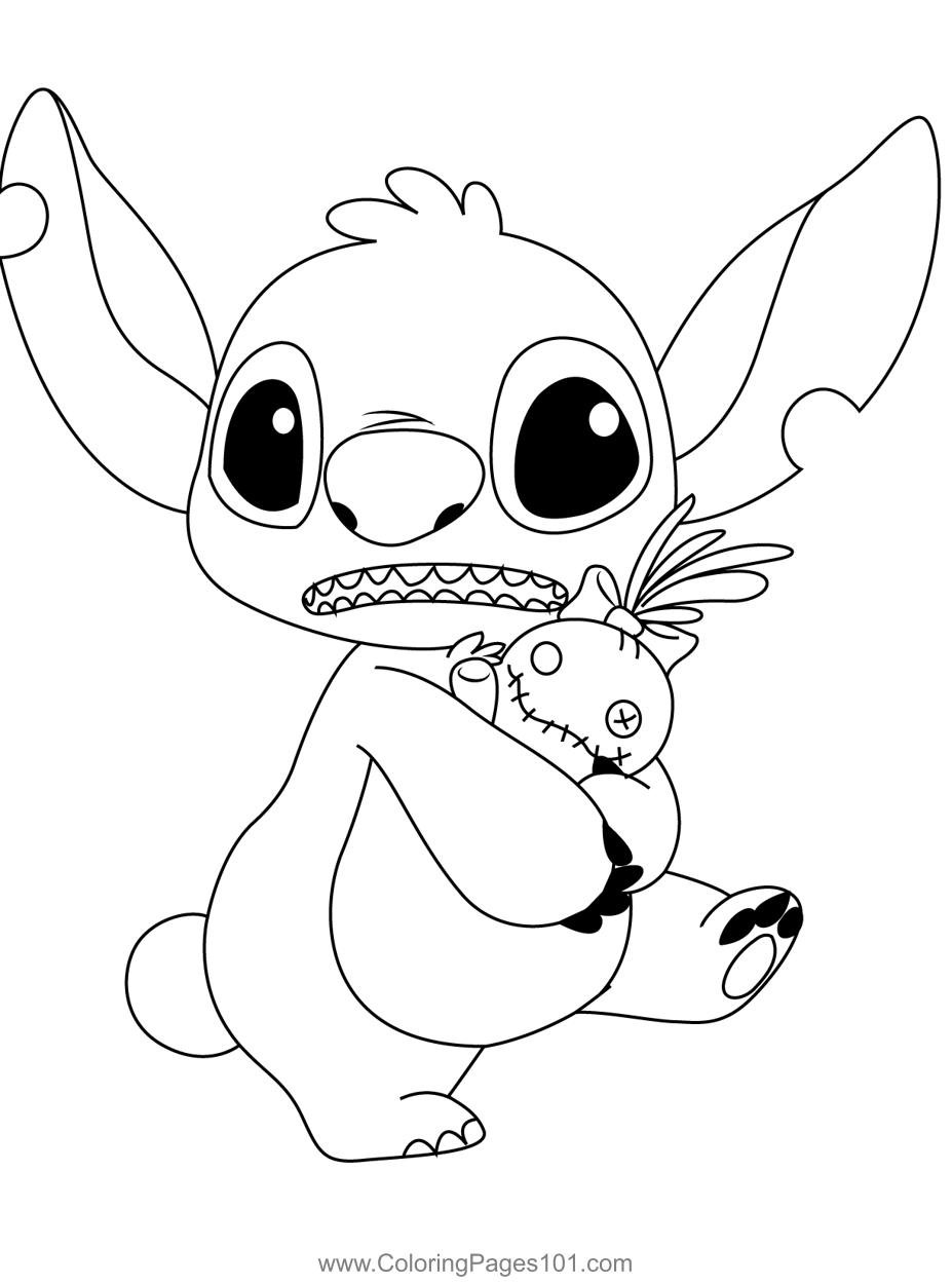 Lilo and Stitch Coloring Pages Free Printable 4