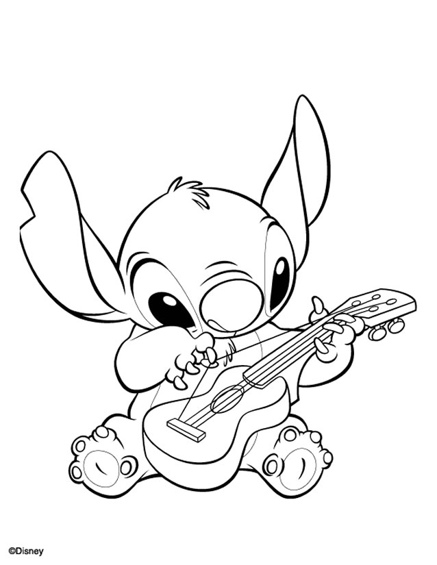 Lilo and Stitch Coloring Pages Free Printable 46