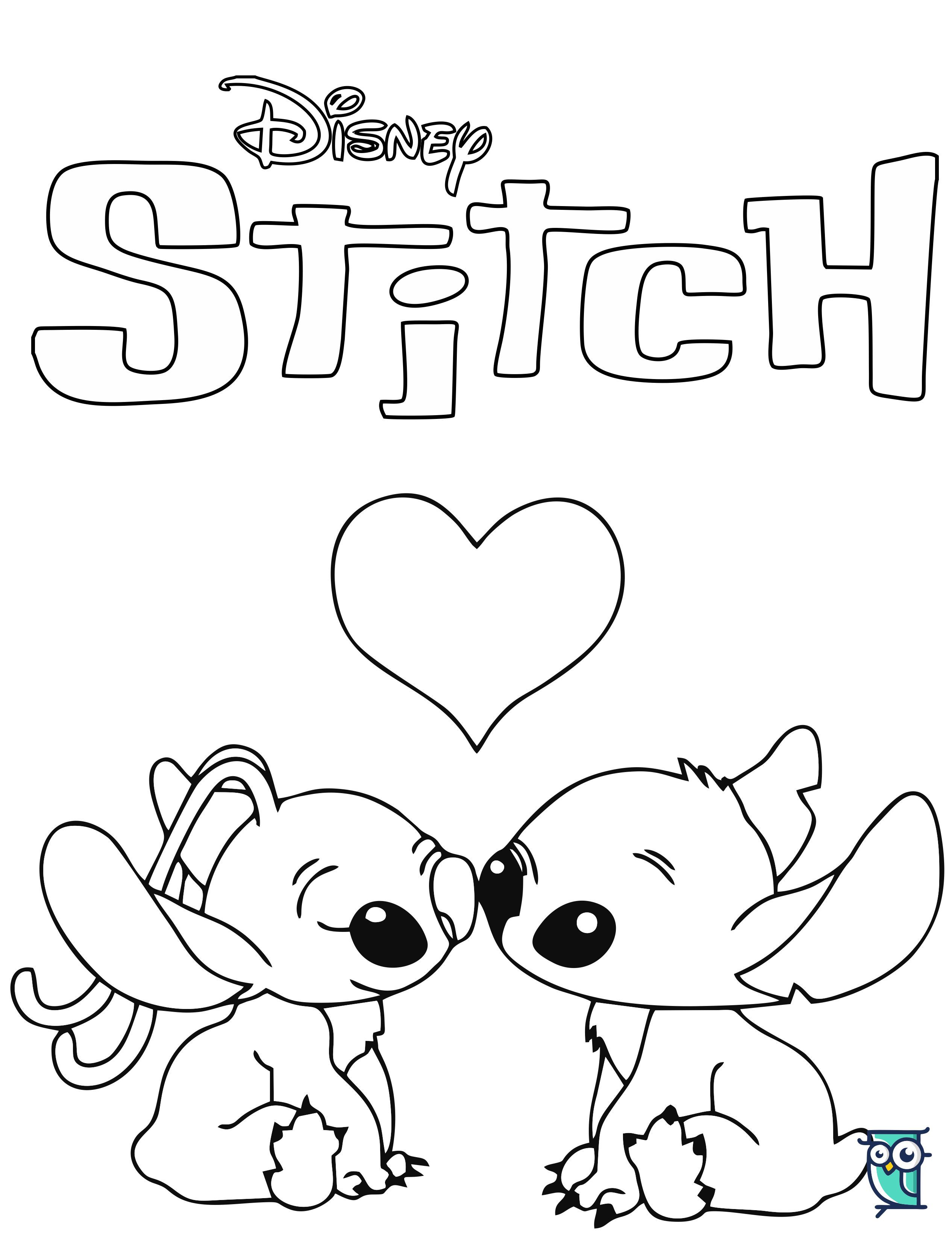 Lilo and Stitch Coloring Pages Free Printable 60