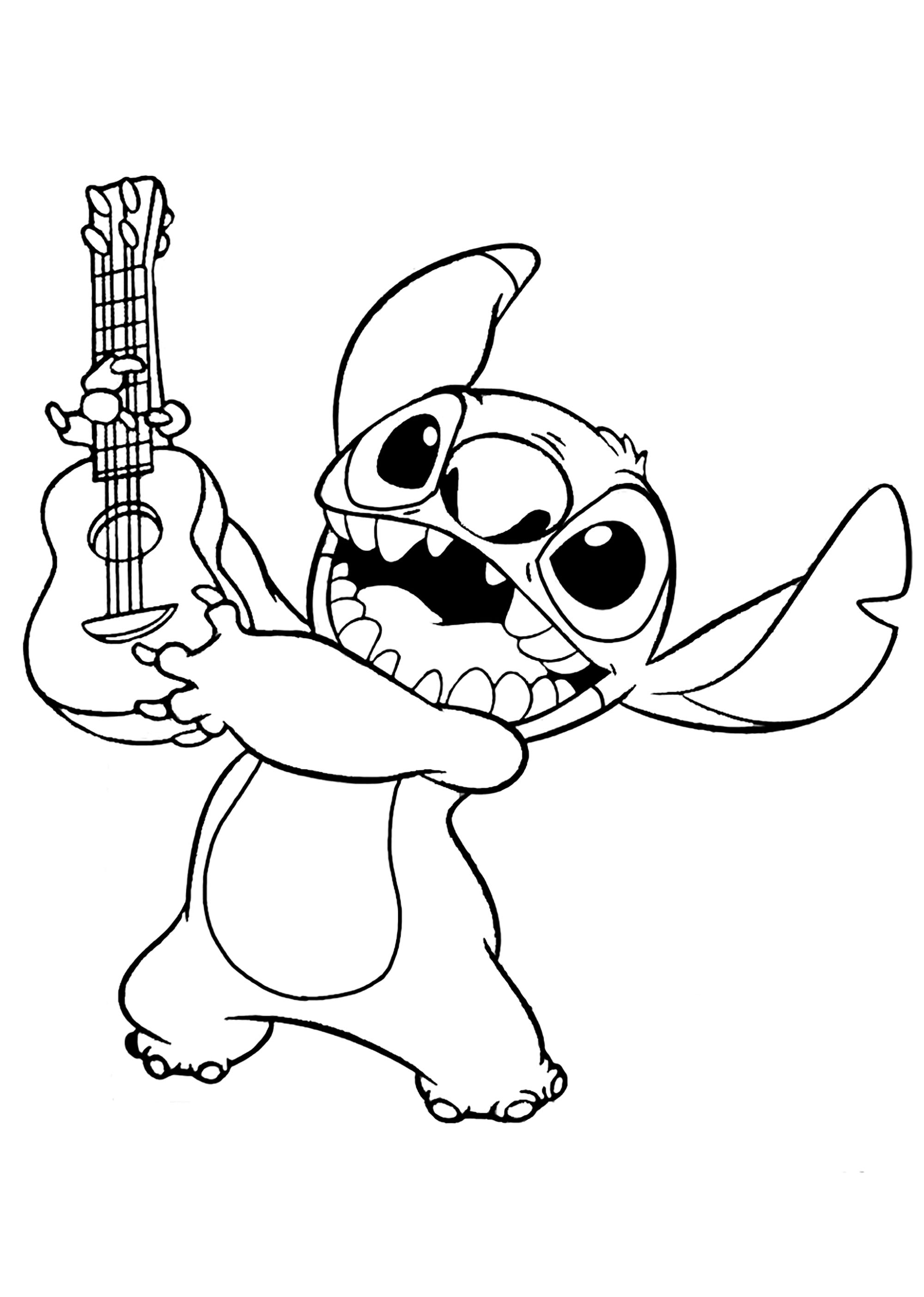 Lilo and Stitch Coloring Pages Free Printable 62