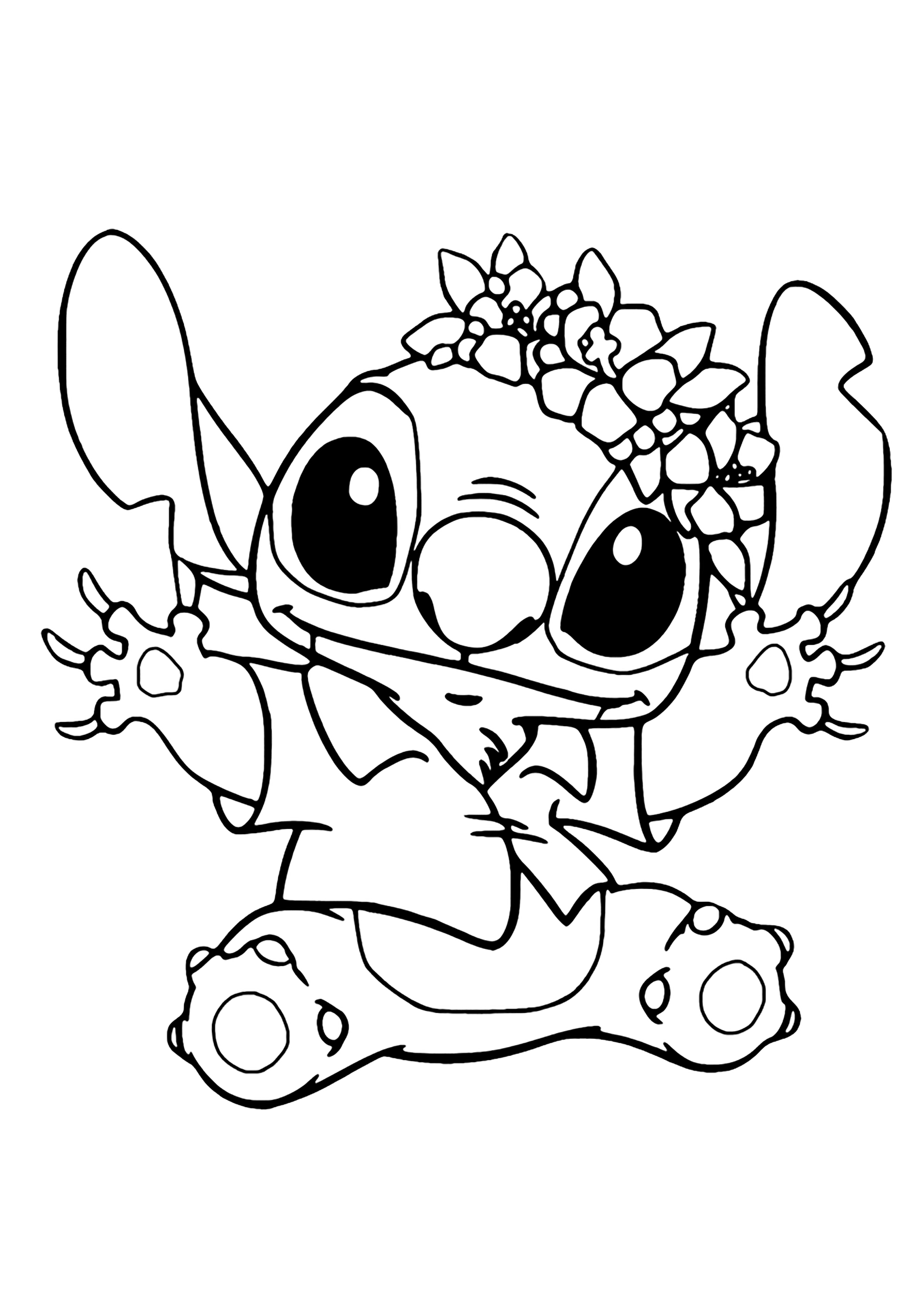 Lilo and Stitch Coloring Pages Free Printable 71