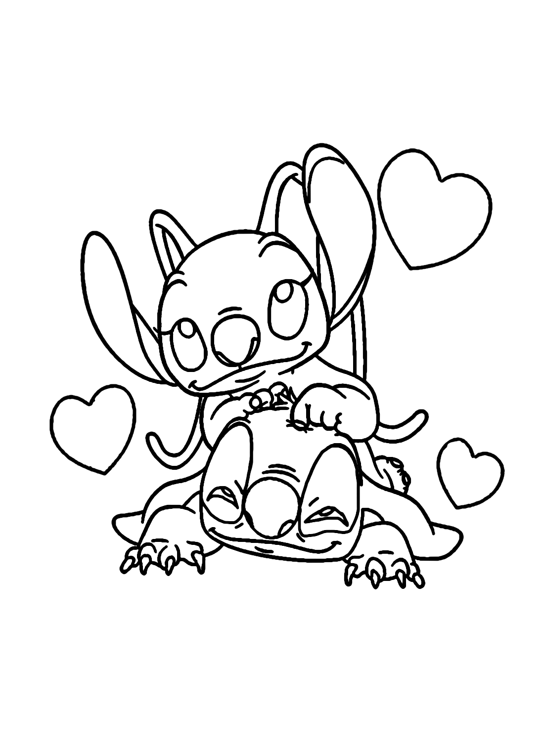 Lilo and Stitch Coloring Pages Free Printable 73