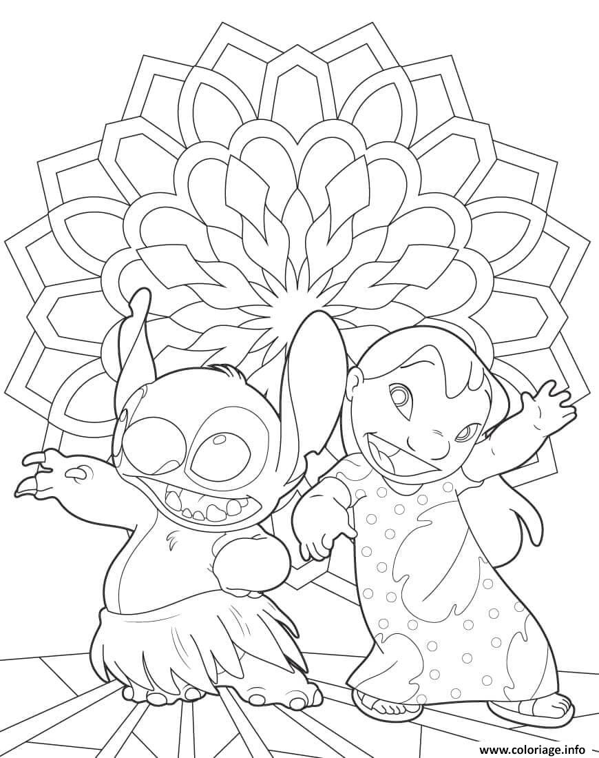 Lilo and Stitch Coloring Pages Free Printable 76