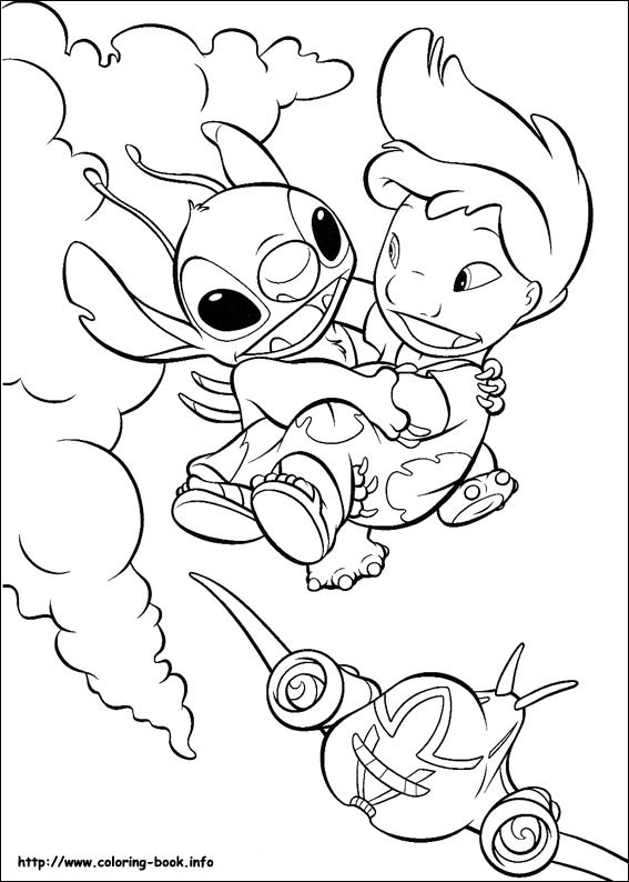 Lilo and Stitch Coloring Pages Free Printable 9