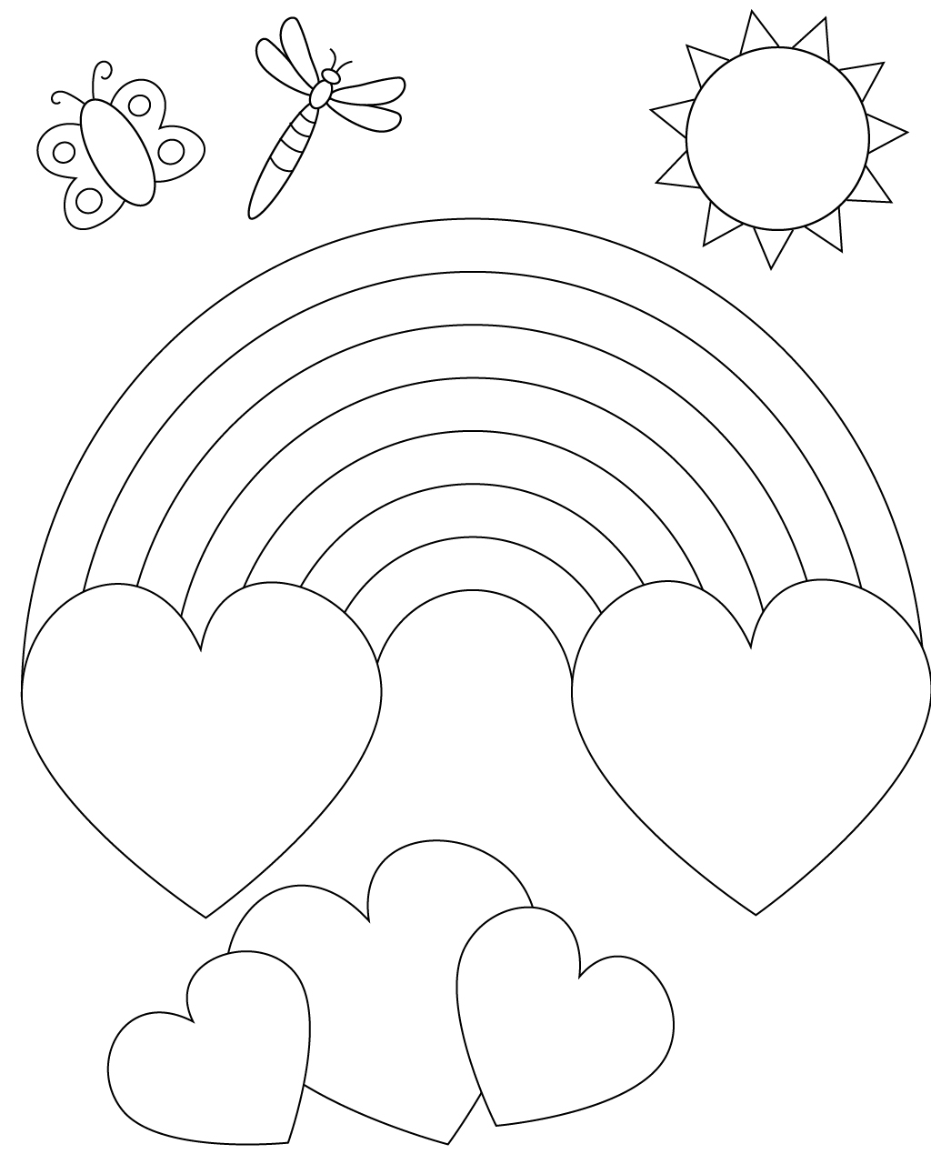 Rainbow Coloring Pages: 100+ Over the Rainbow for a Colorful Experience 188