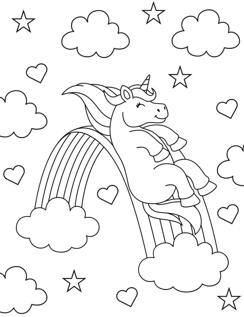 Rainbow Coloring Pages: 100+ Over the Rainbow for a Colorful Experience 197