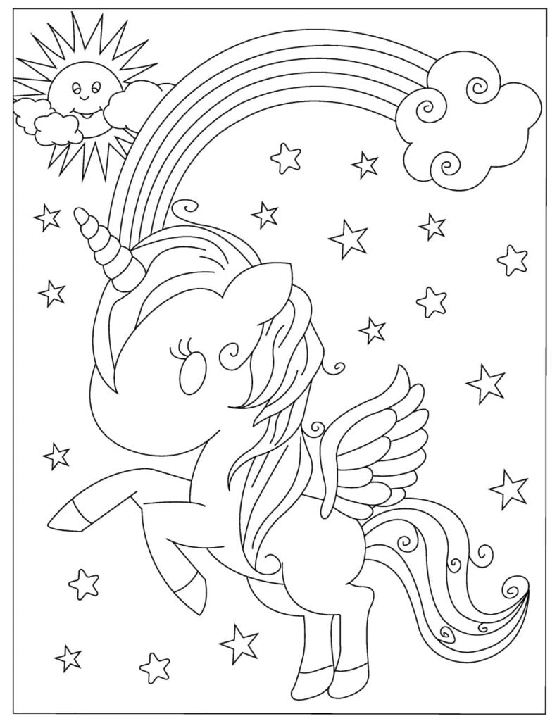 Rainbow Coloring Pages: 100+ Over the Rainbow for a Colorful Experience 50