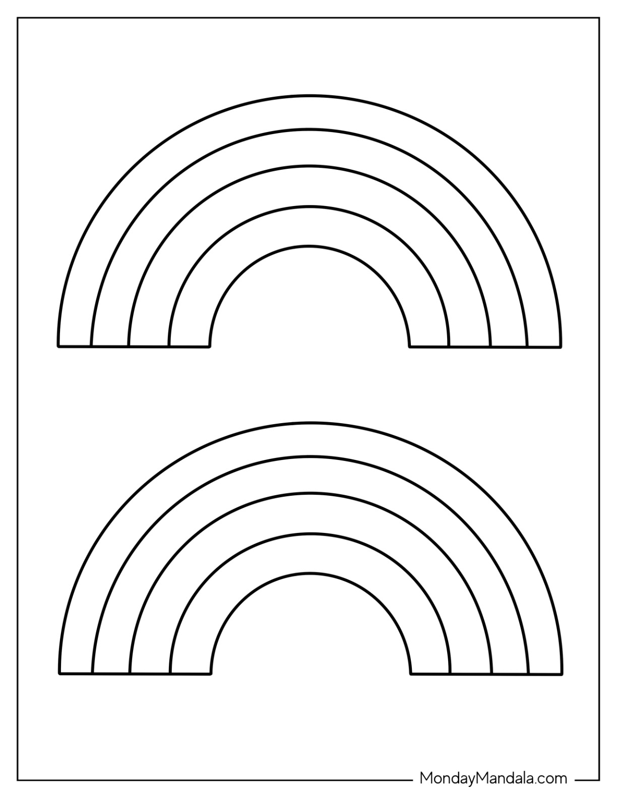 Rainbow Coloring Pages: 100+ Over the Rainbow for a Colorful Experience 71