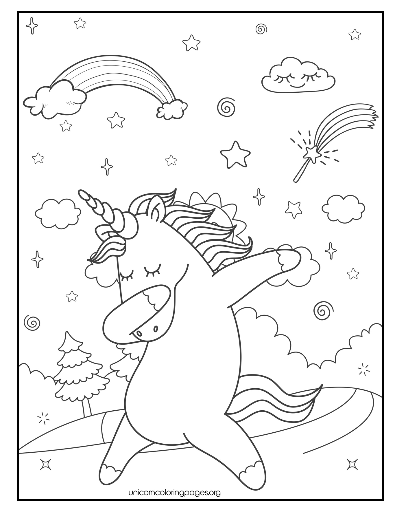 Rainbow Coloring Pages: 100+ Over the Rainbow for a Colorful Experience 75