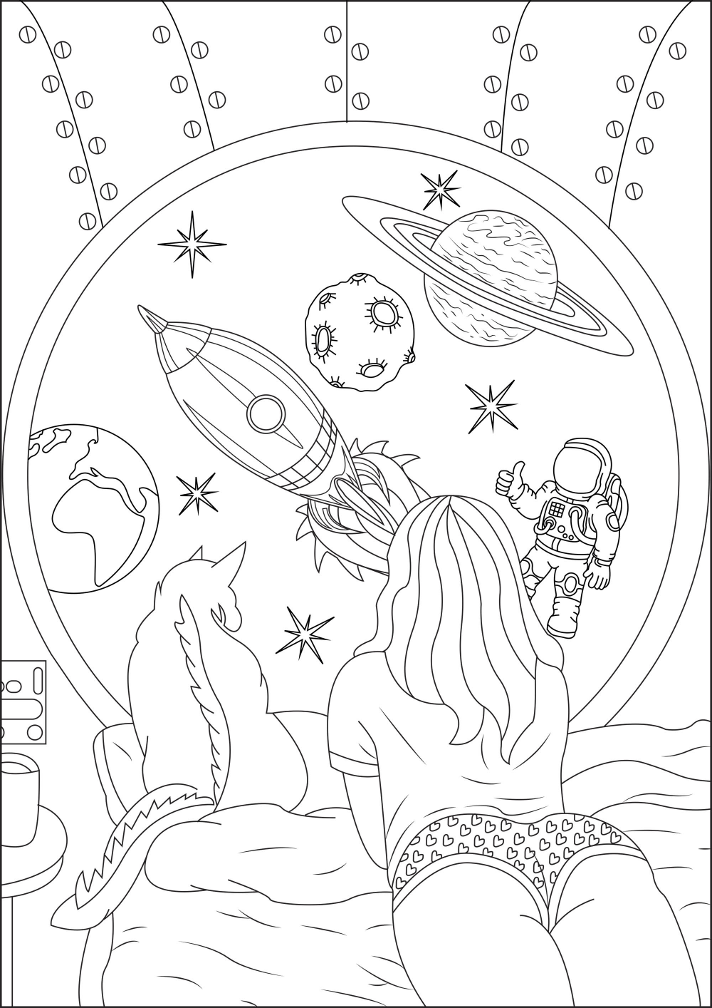 Space Coloring Pages Free Printable | Spring Fall 161