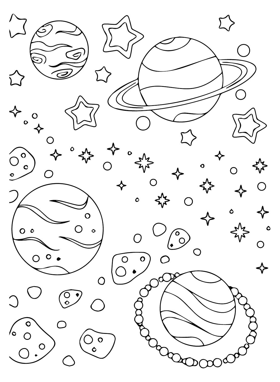 Space Coloring Pages Free Printable | Spring Fall 162