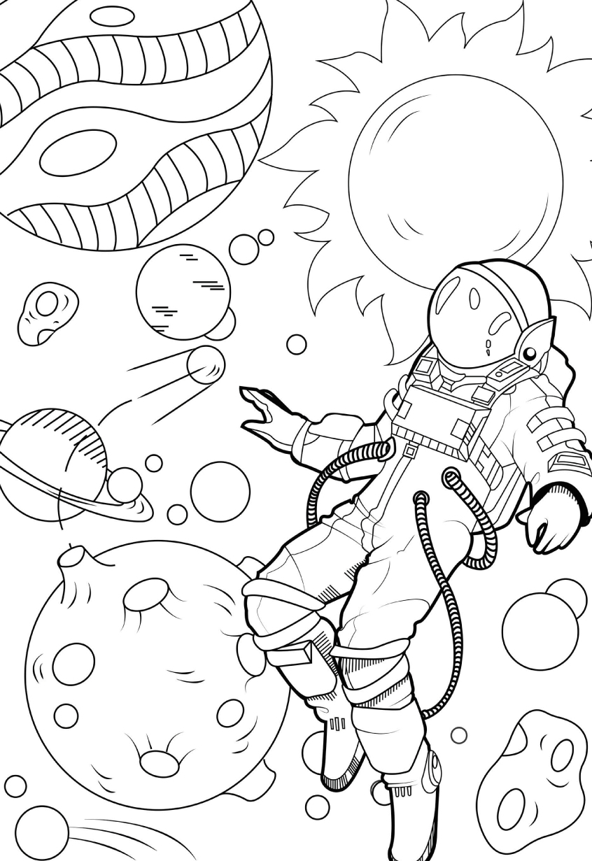 Space Coloring Pages Free Printable | Spring Fall 163