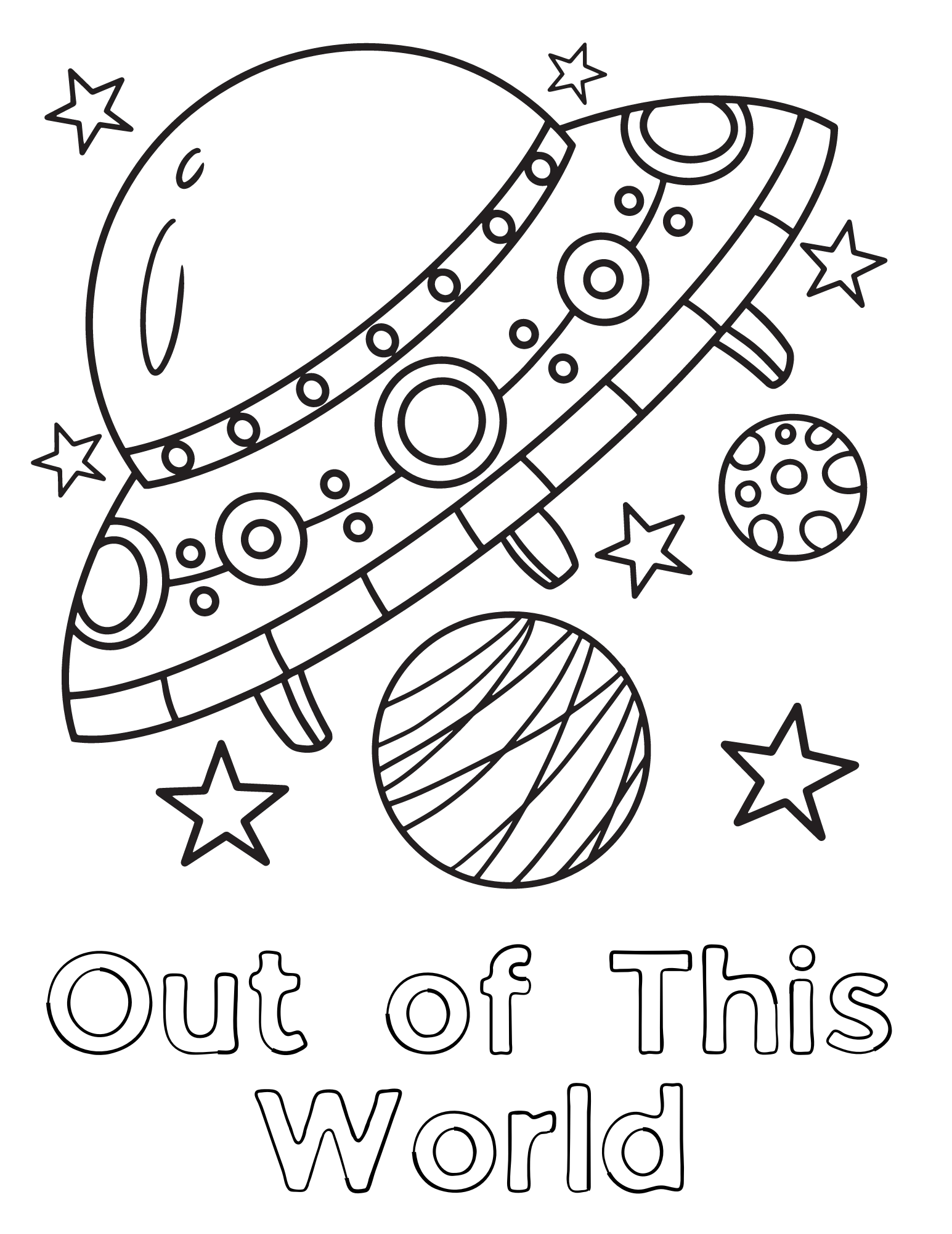 Space Coloring Pages Free Printable | Spring Fall 170