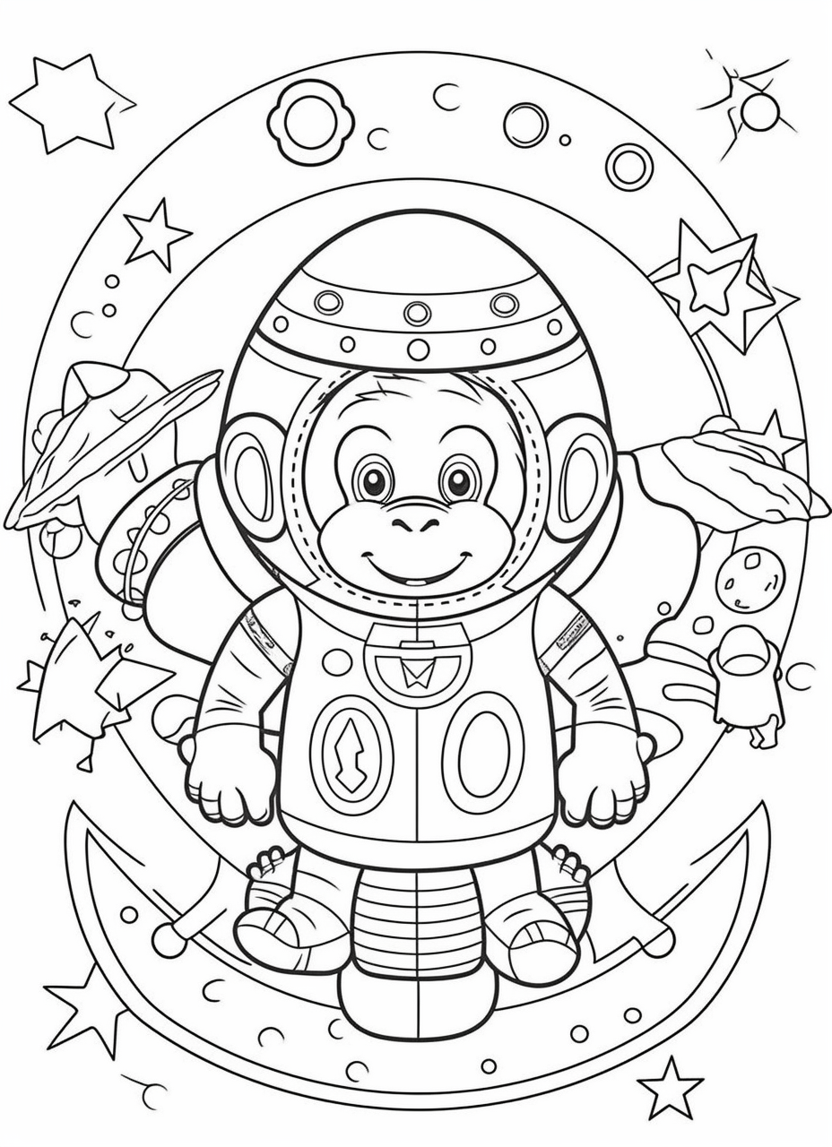 Space Coloring Pages Free Printable | Spring Fall 181