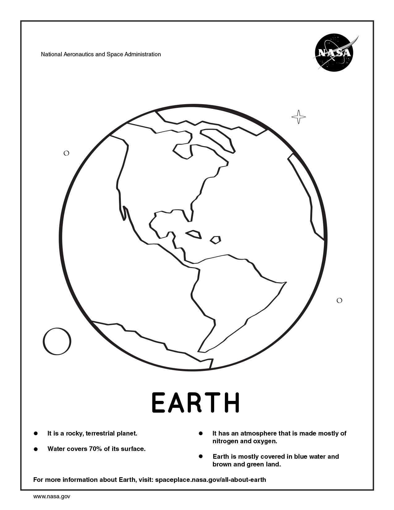 Space Coloring Pages Free Printable | Spring Fall 182