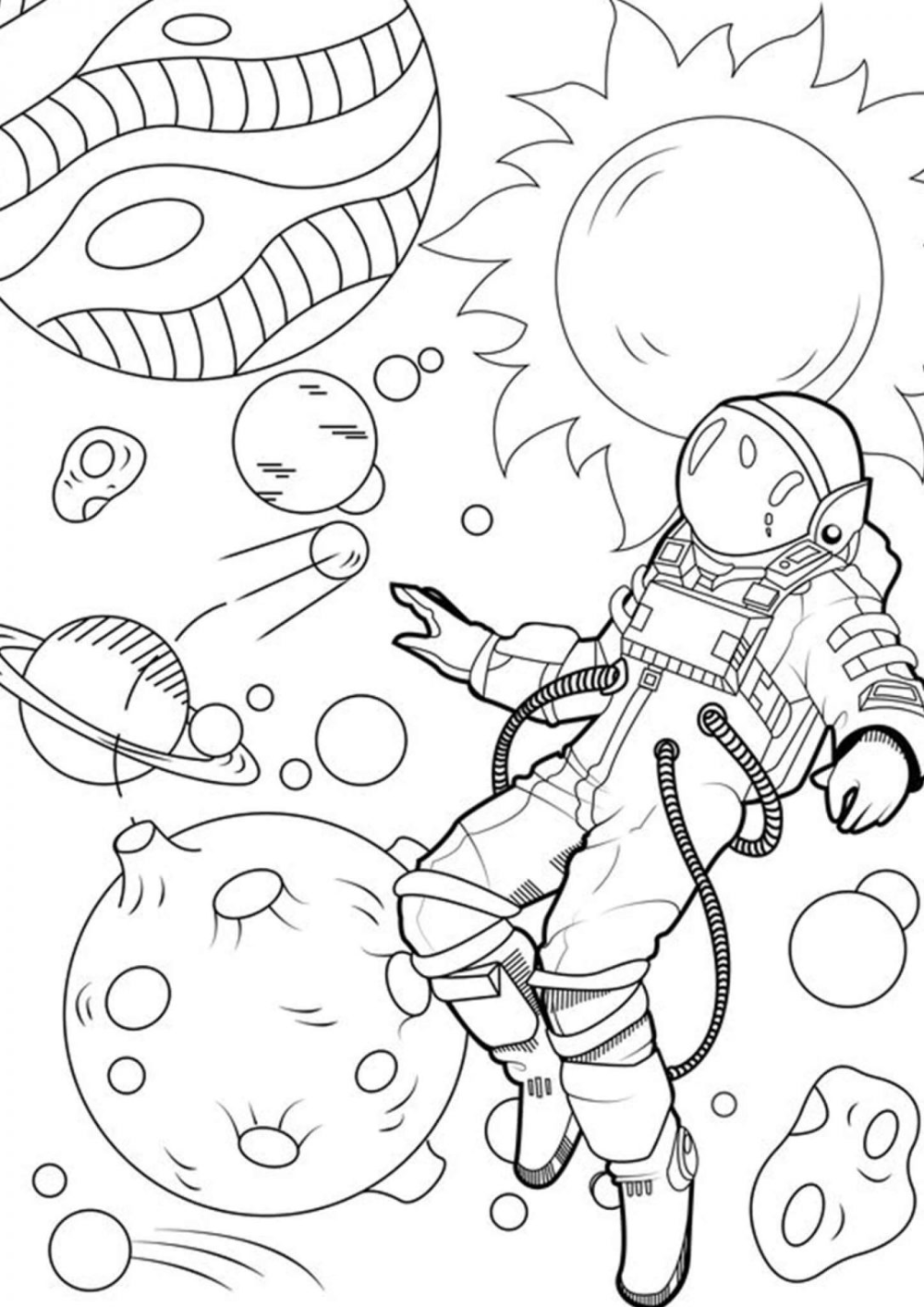 Space Coloring Pages Free Printable | Spring Fall 185