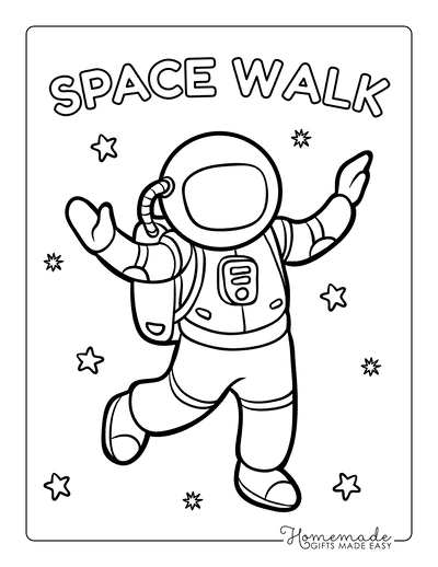 Space Coloring Pages Free Printable | Spring Fall 4