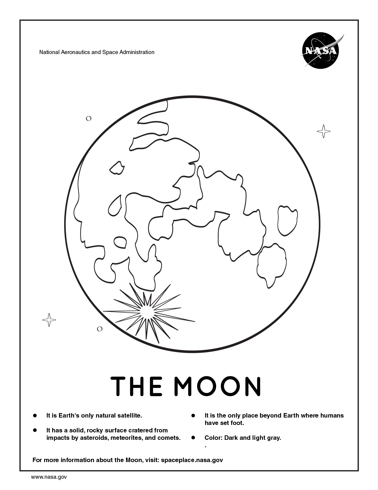 Space Coloring Pages Free Printable | Spring Fall 6