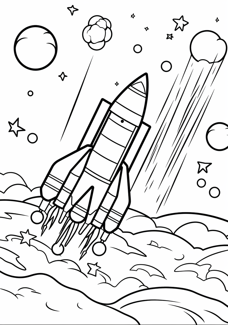 Space Coloring Pages Free Printable | Spring Fall 7