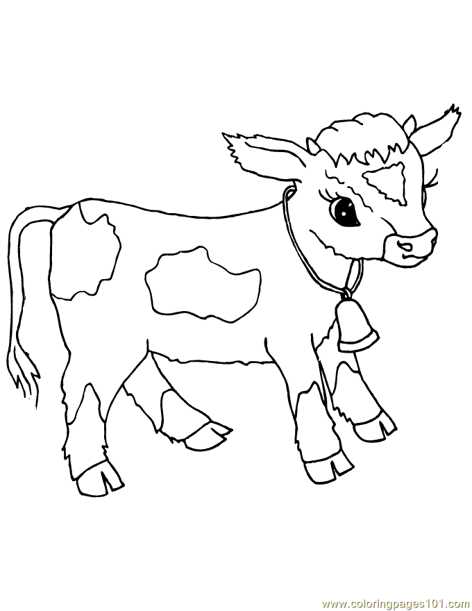 110+ Cow Coloring Pages 108