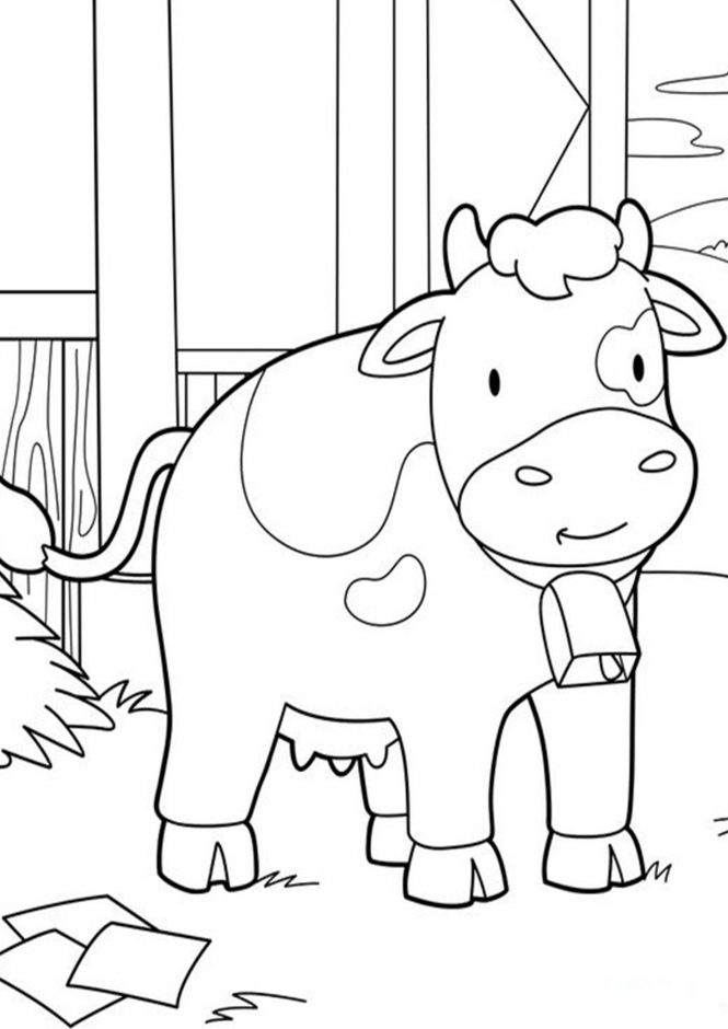 110+ Cow Coloring Pages 109