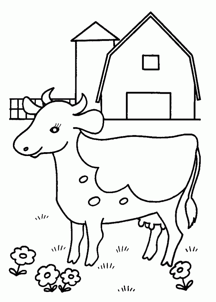 110+ Cow Coloring Pages 111