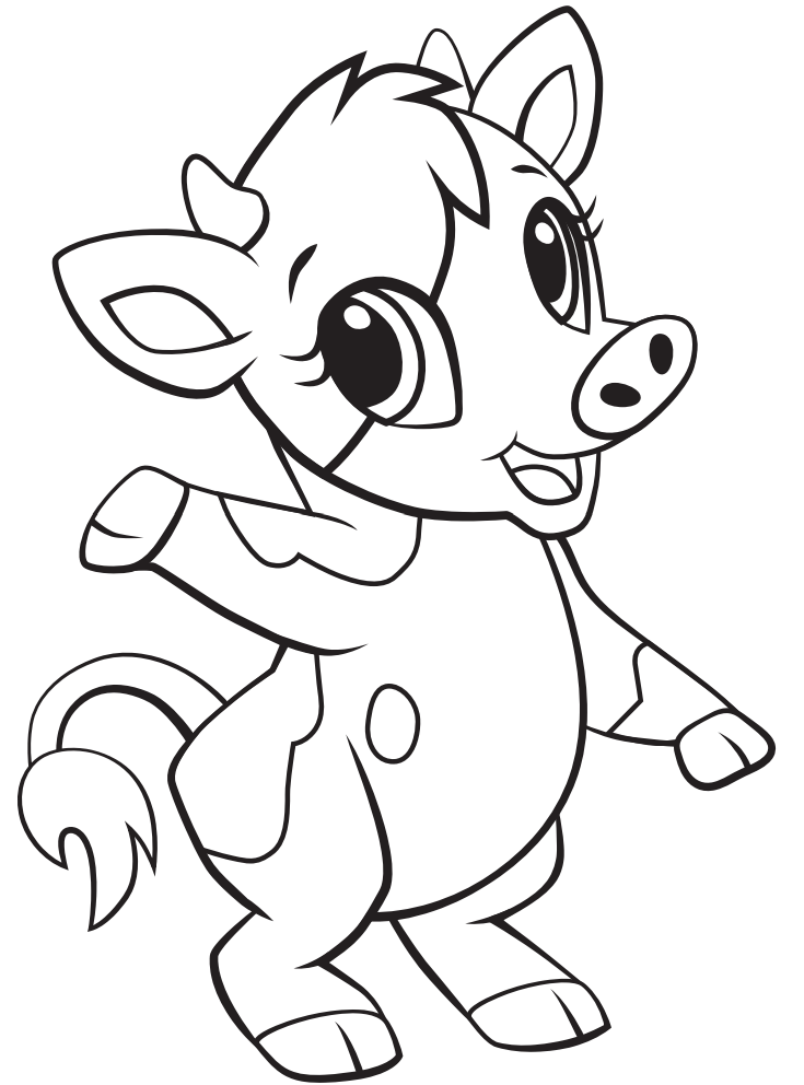 110+ Cow Coloring Pages 116