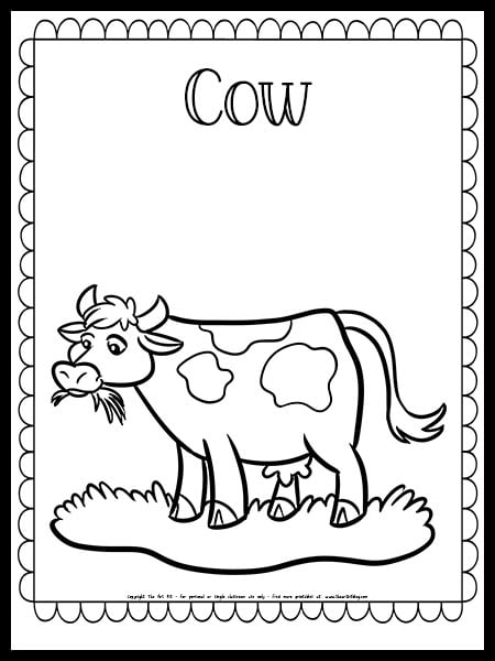 110+ Cow Coloring Pages 19