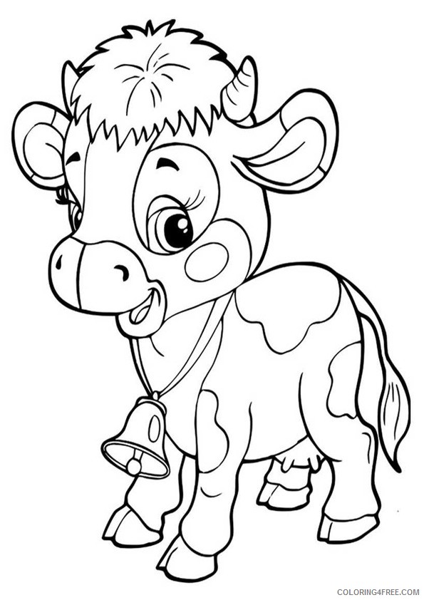 110+ Cow Coloring Pages 21