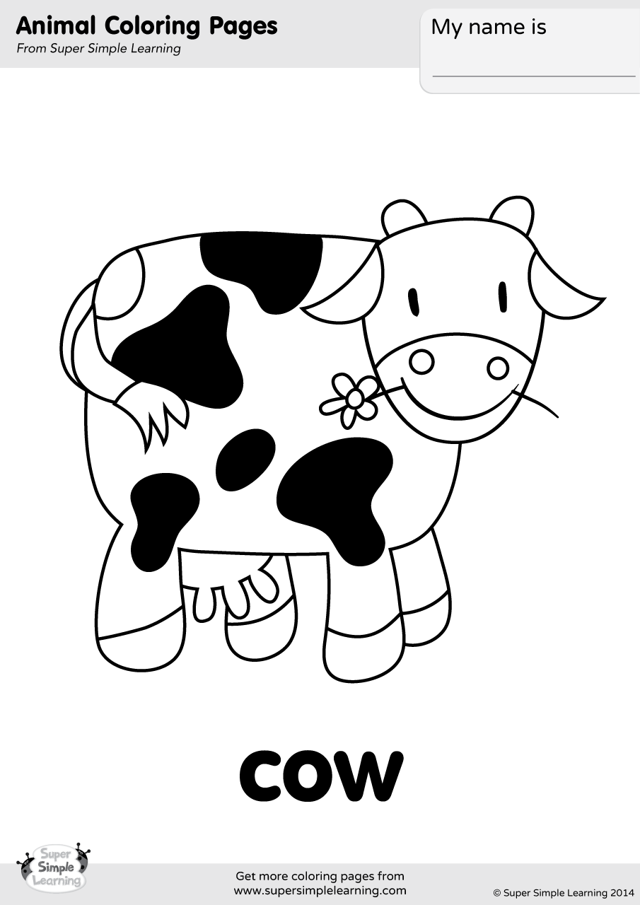 110+ Cow Coloring Pages 23