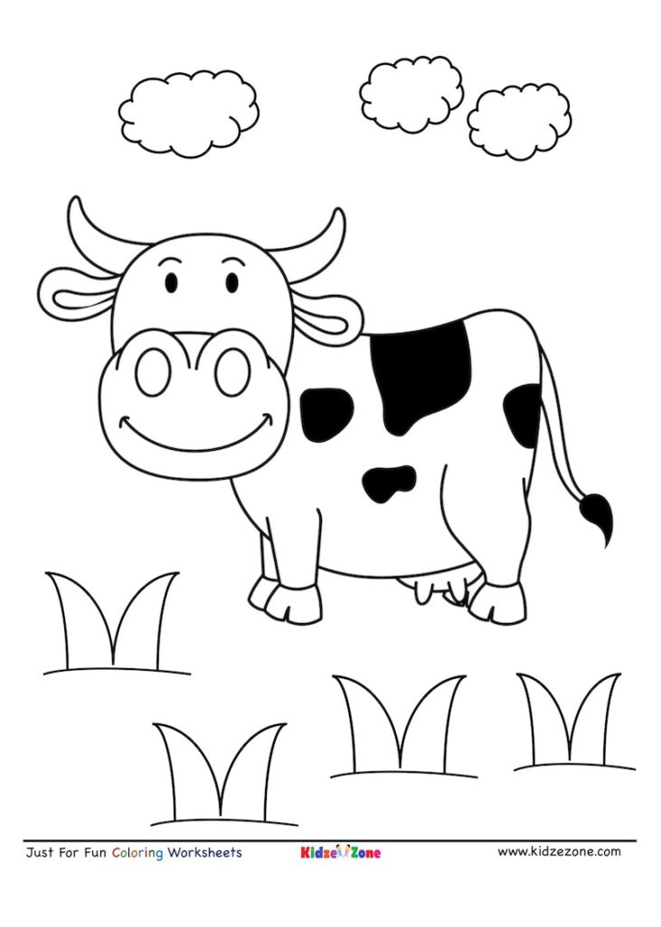 110+ Cow Coloring Pages 24