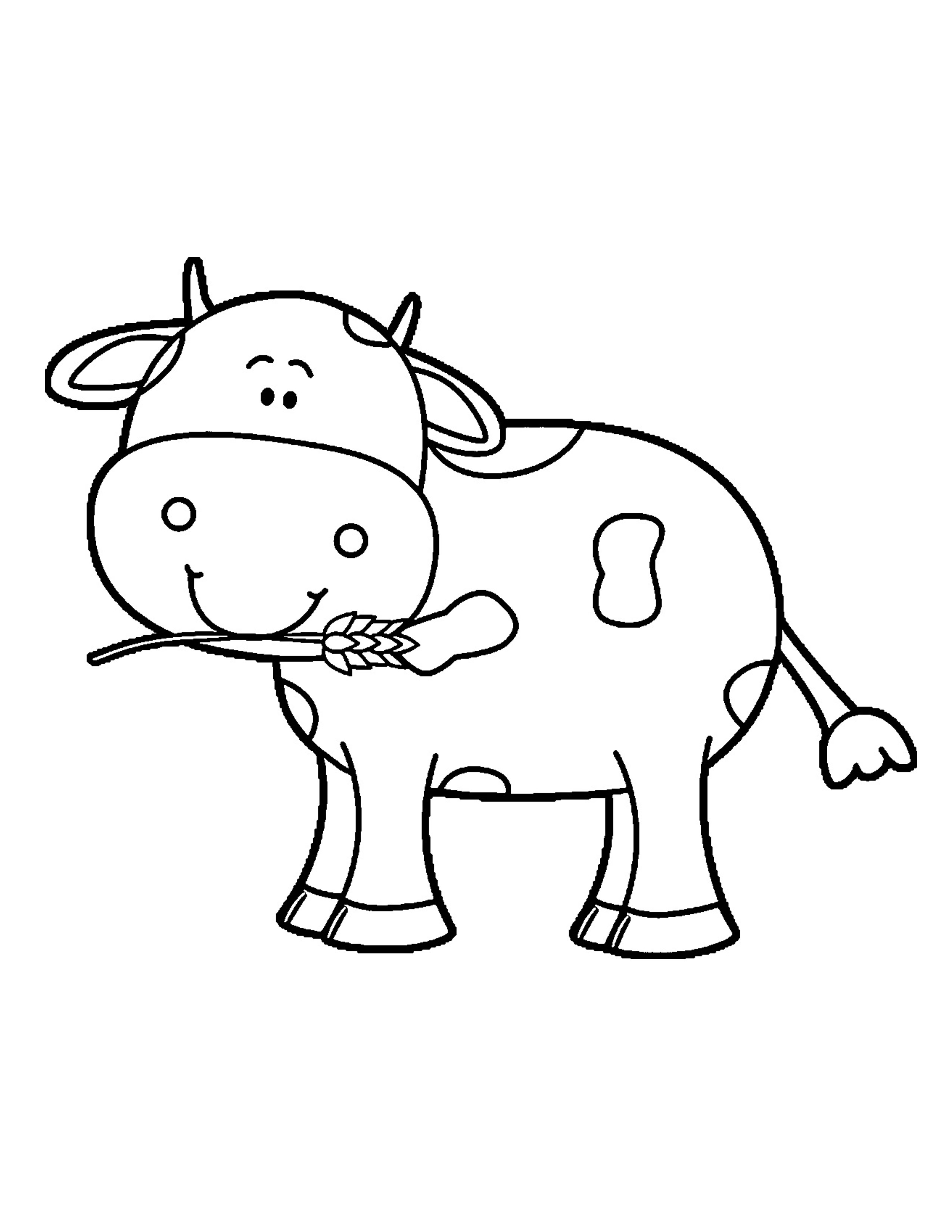 110+ Cow Coloring Pages 29