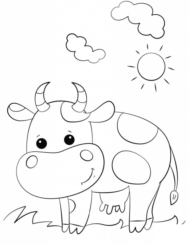 110+ Cow Coloring Pages 62