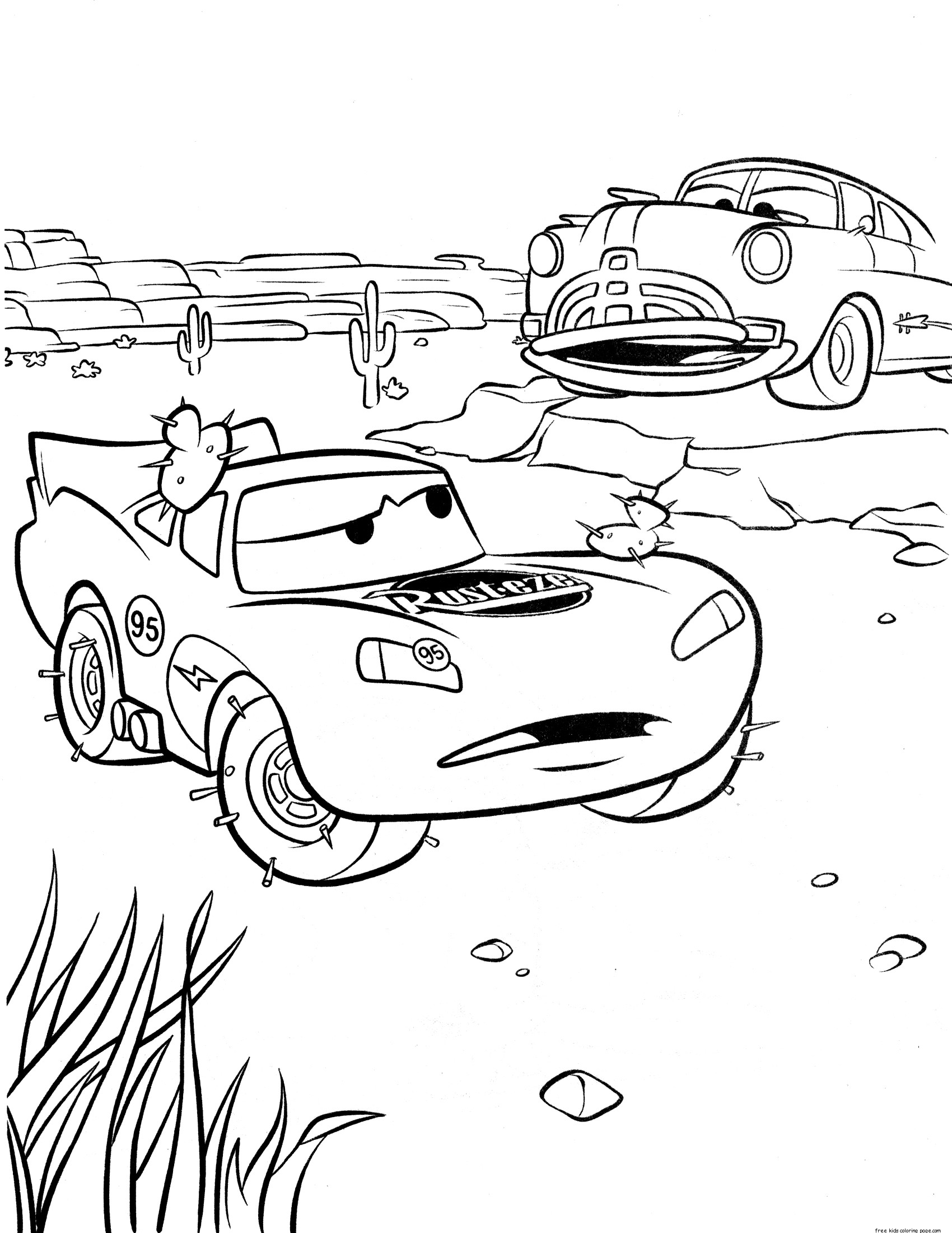 111+ Lightning McQueen Coloring Pages 1