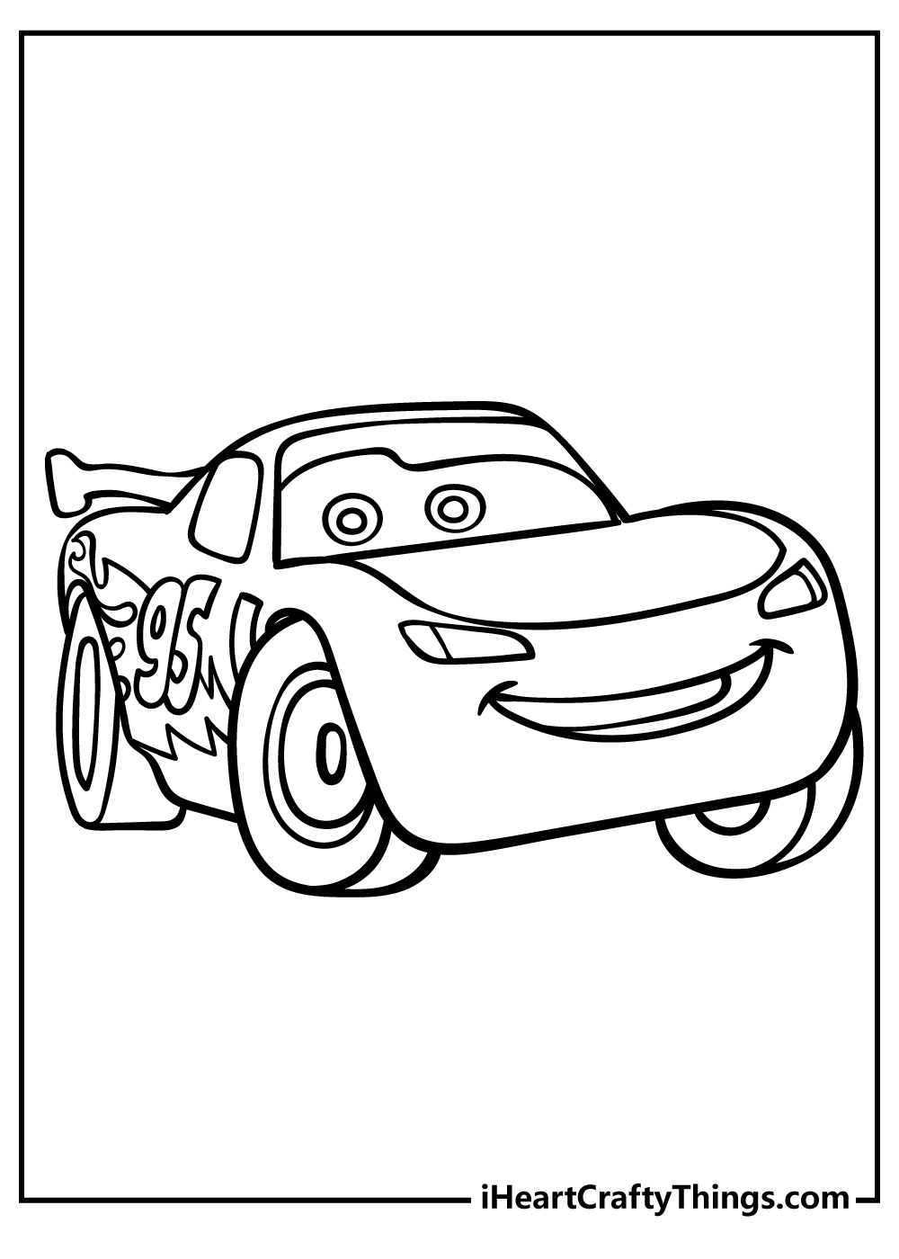 111+ Lightning McQueen Coloring Pages 10