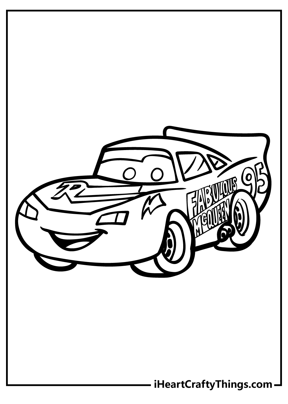 111+ Lightning McQueen Coloring Pages 12