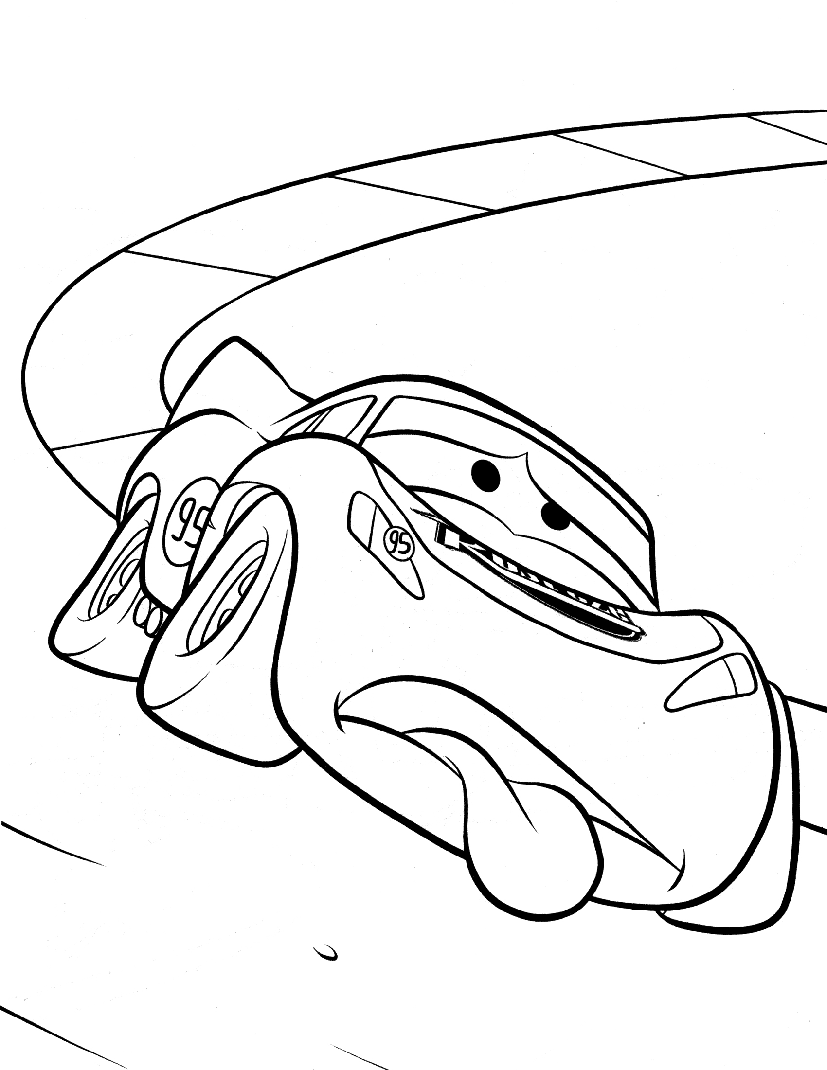 111+ Lightning McQueen Coloring Pages 2