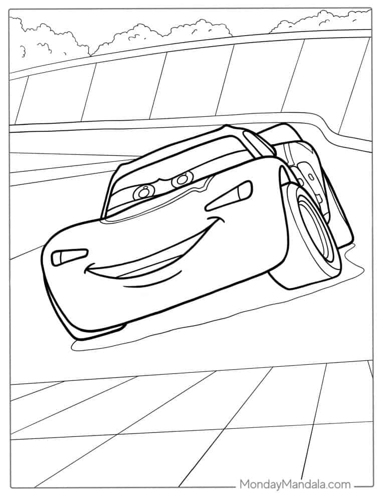 111+ Lightning McQueen Coloring Pages 26