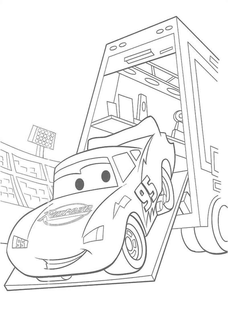 111+ Lightning McQueen Coloring Pages 27