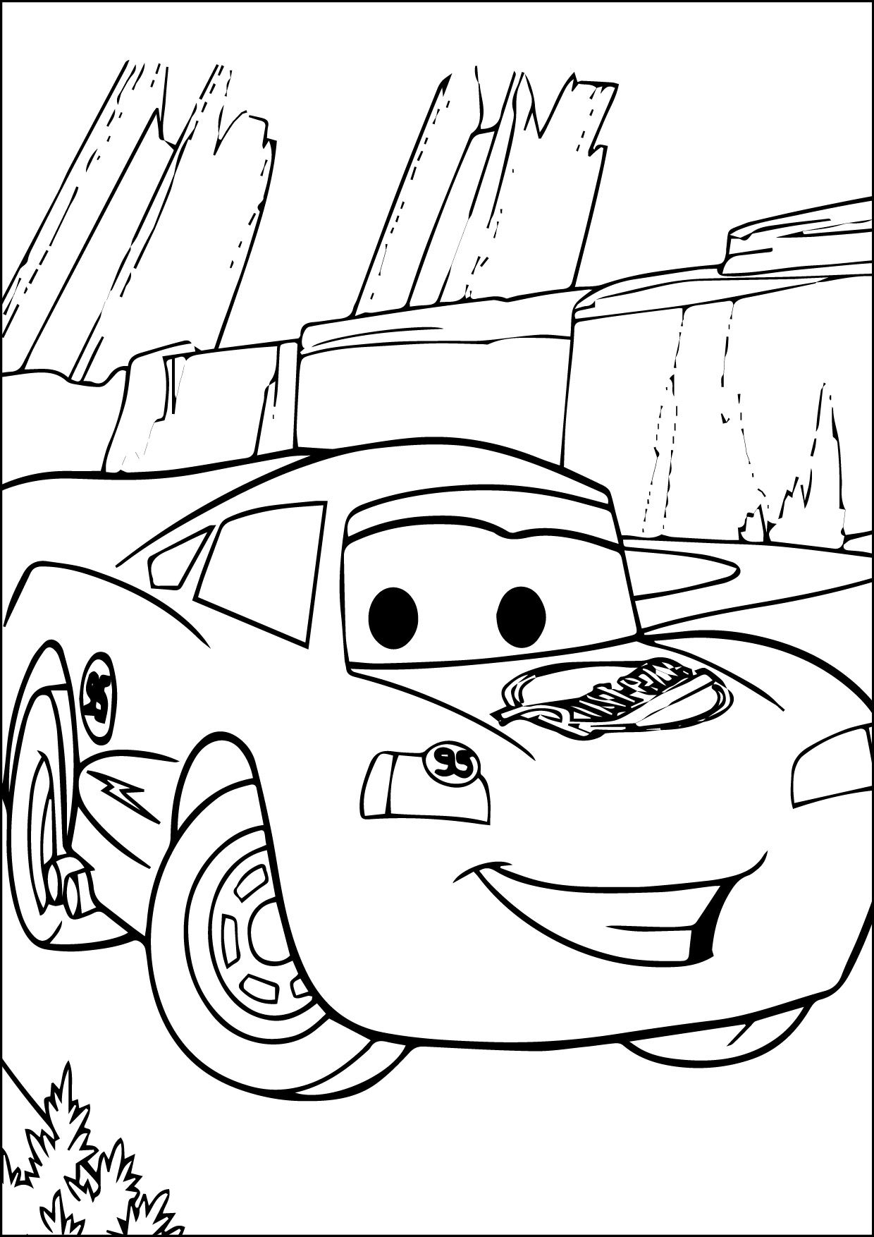 111+ Lightning McQueen Coloring Pages 4